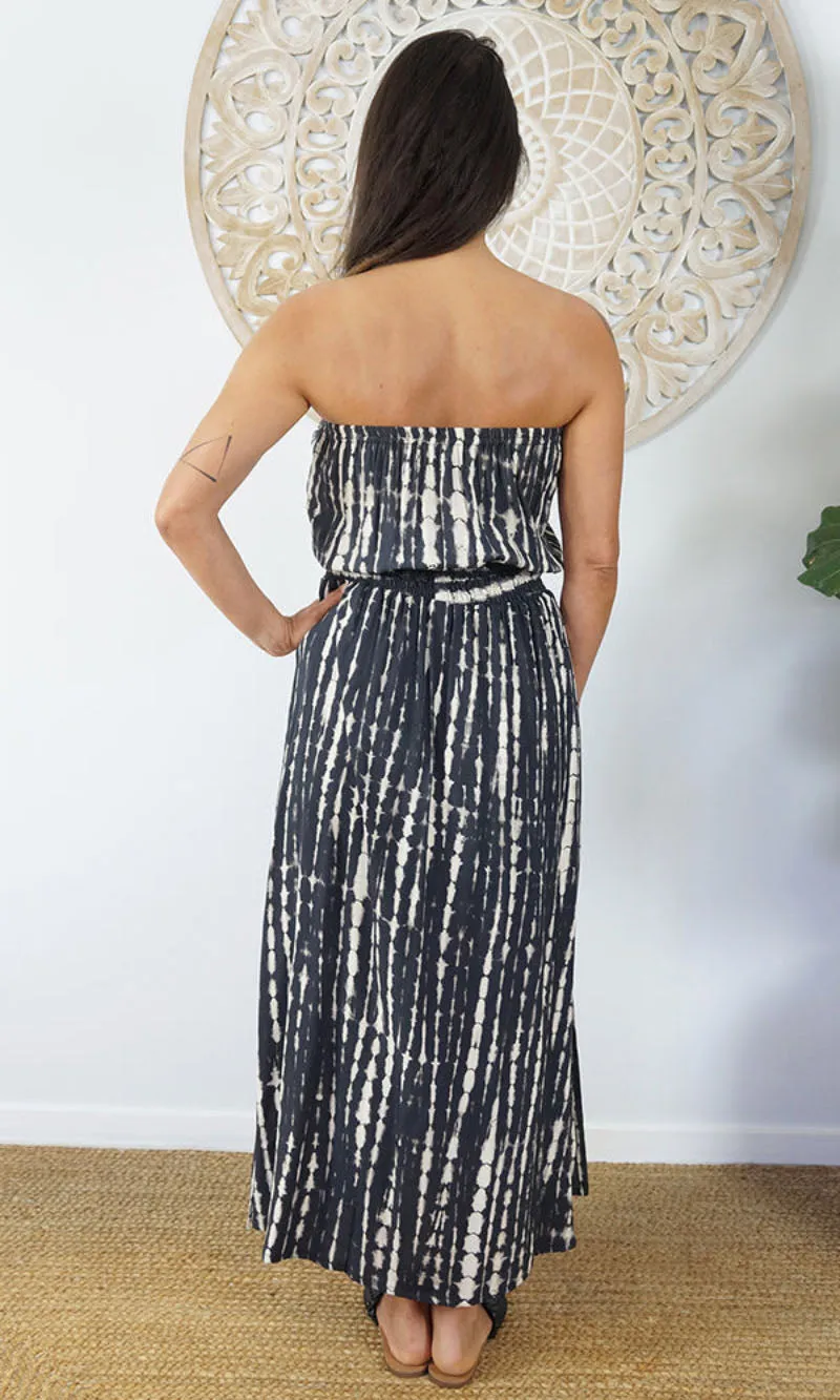 Rayon Dress Tube Crackle Tie Dye, More Colours