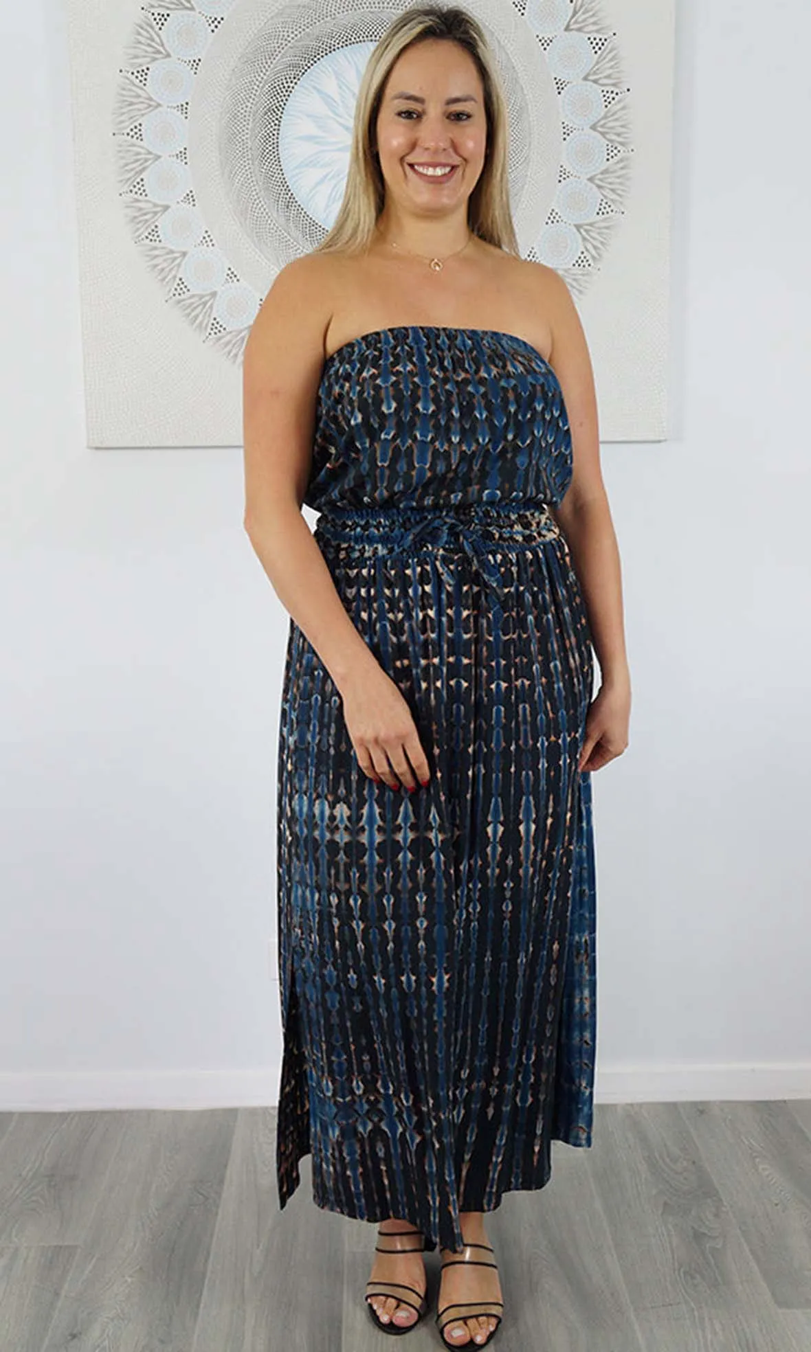 Rayon Dress Tube Crackle Tie Dye, More Colours