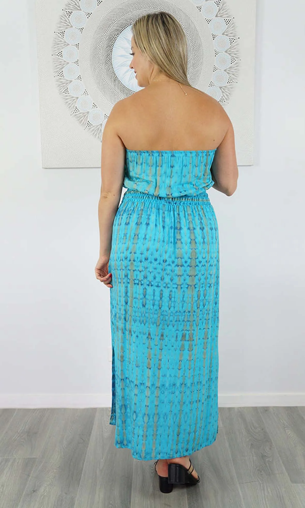 Rayon Dress Tube Crackle Tie Dye, More Colours