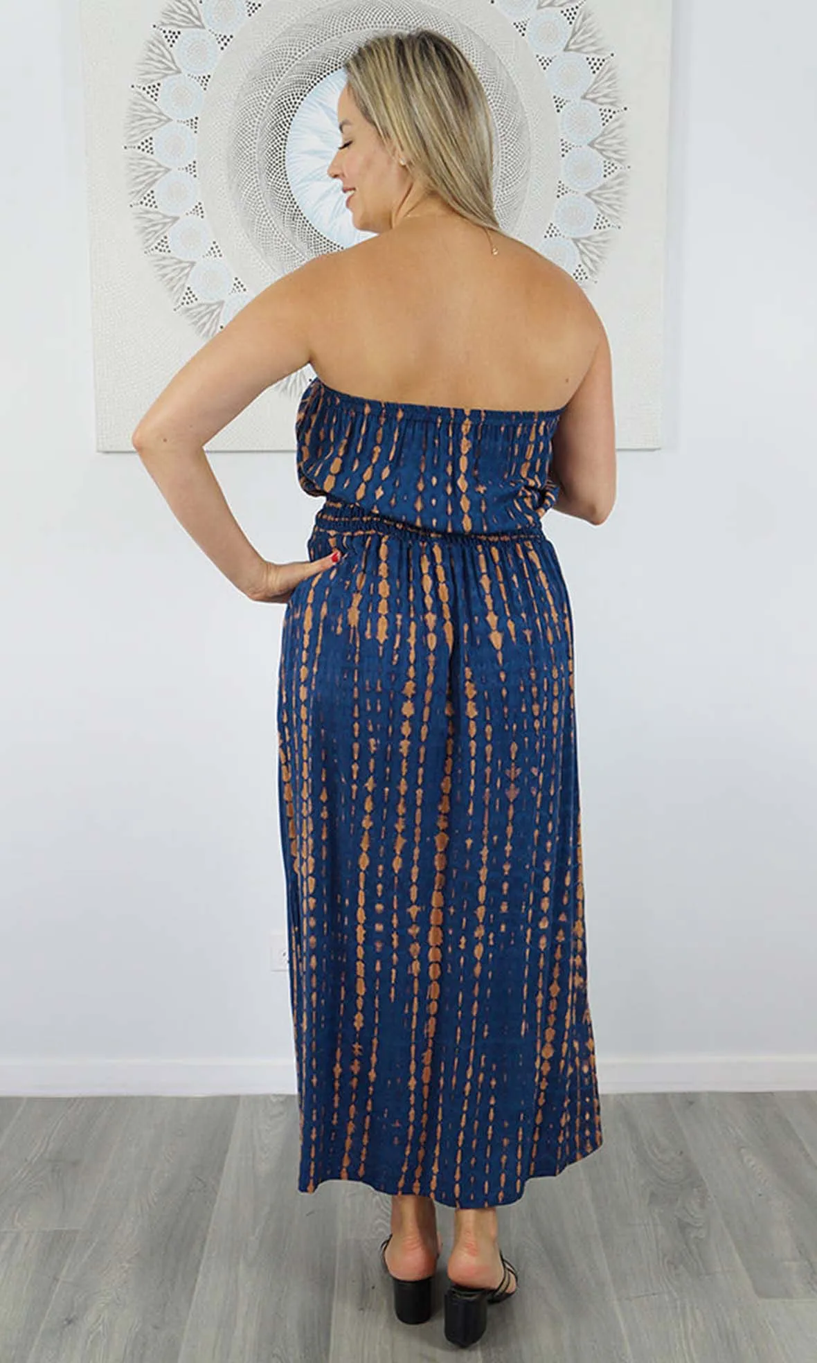 Rayon Dress Tube Crackle Tie Dye, More Colours