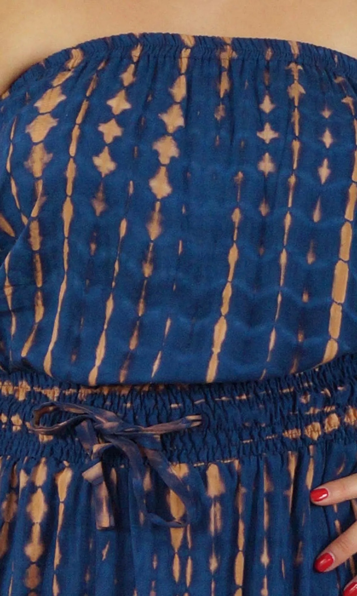 Rayon Dress Tube Crackle Tie Dye, More Colours
