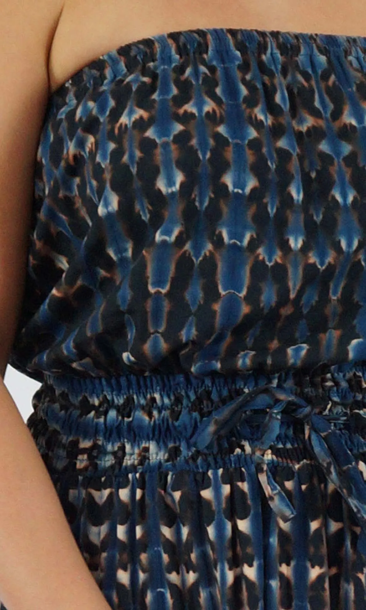 Rayon Dress Tube Crackle Tie Dye, More Colours