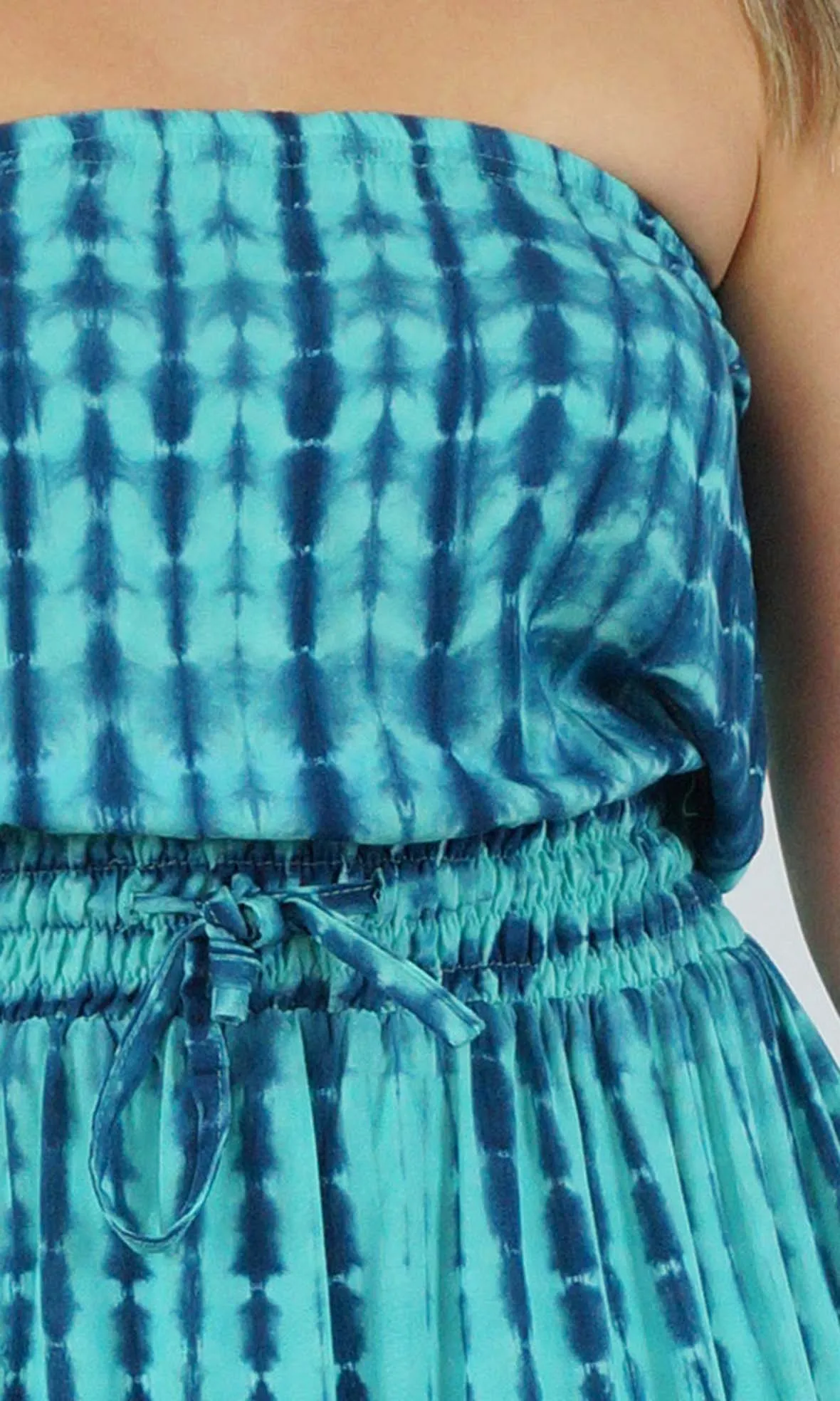 Rayon Dress Tube Crackle Tie Dye, More Colours