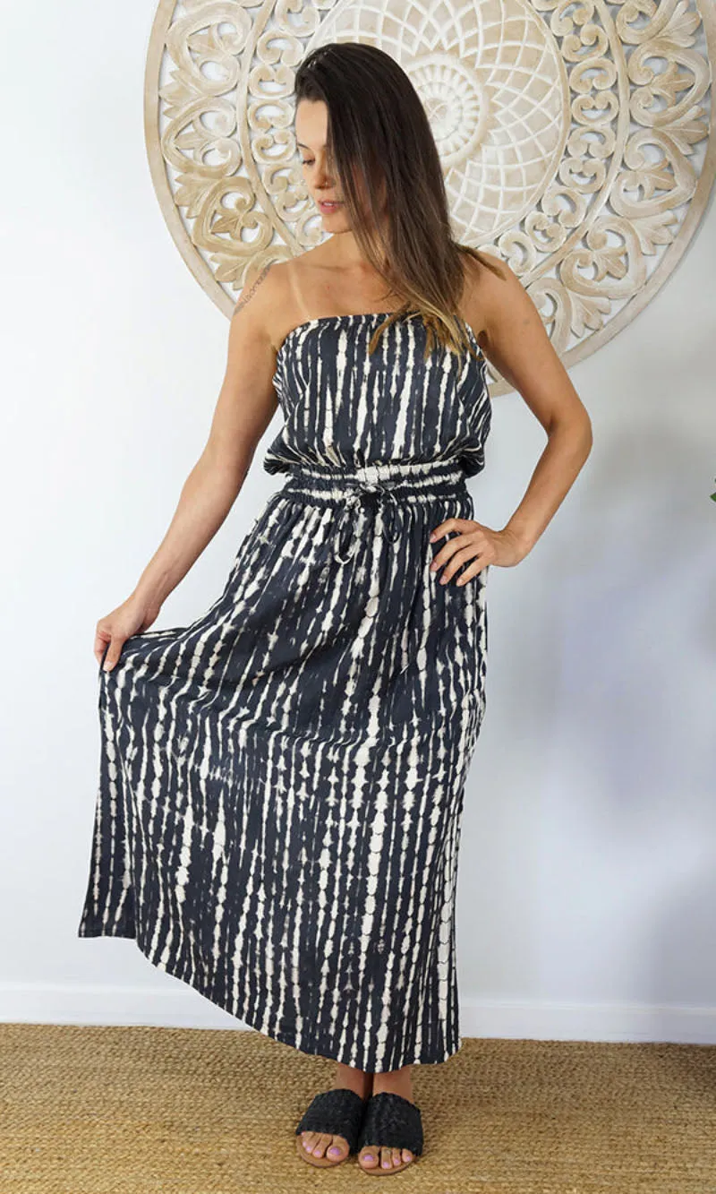 Rayon Dress Tube Crackle Tie Dye, More Colours
