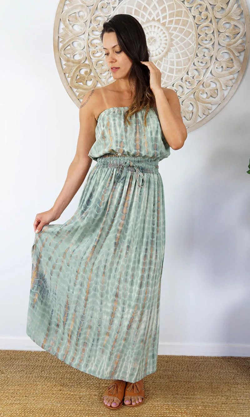 Rayon Dress Tube Crackle Tie Dye, More Colours