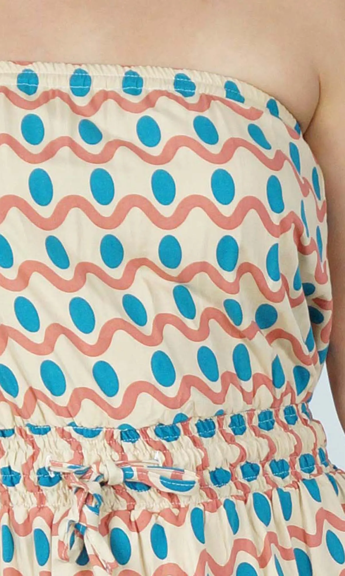 Rayon Dress Tube Waves, More Colours