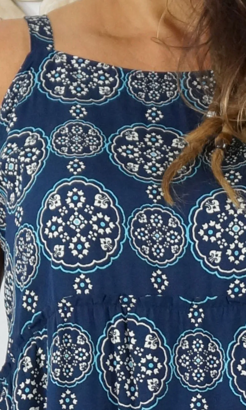Rayon Dress Twiggy Katmandu Navy