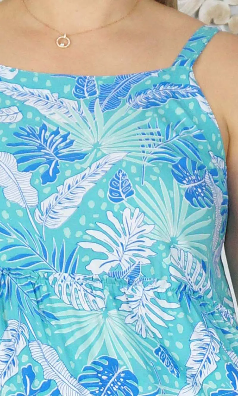 Rayon Dress TwiggyTropical Leaves, More Colours