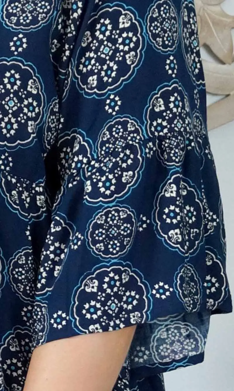 Rayon Millie Dress Katmandu Navy
