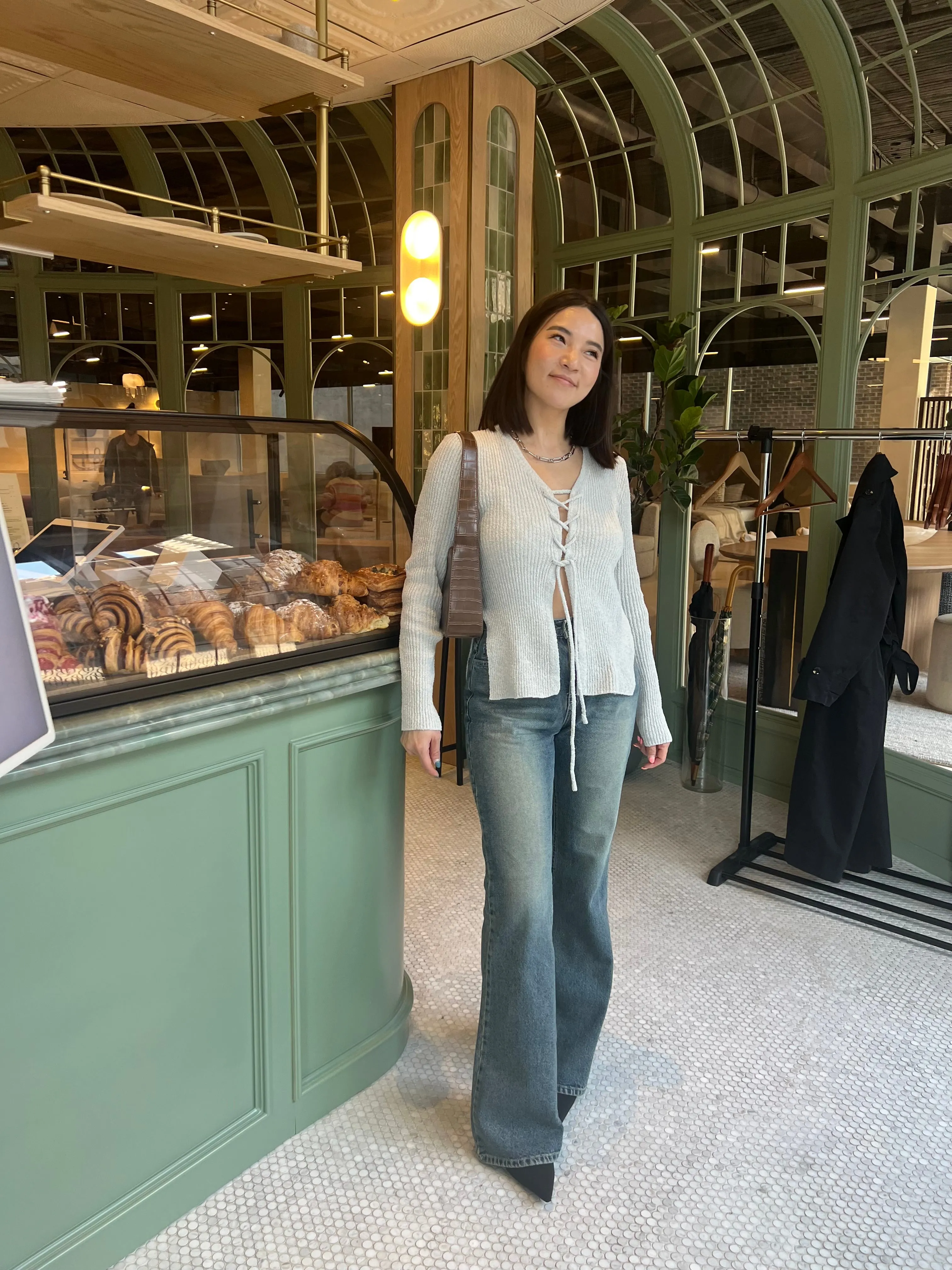 REICA Acid wash flare jeans