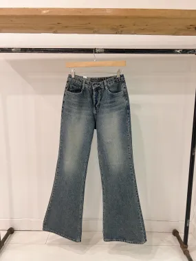 REICA Acid wash flare jeans