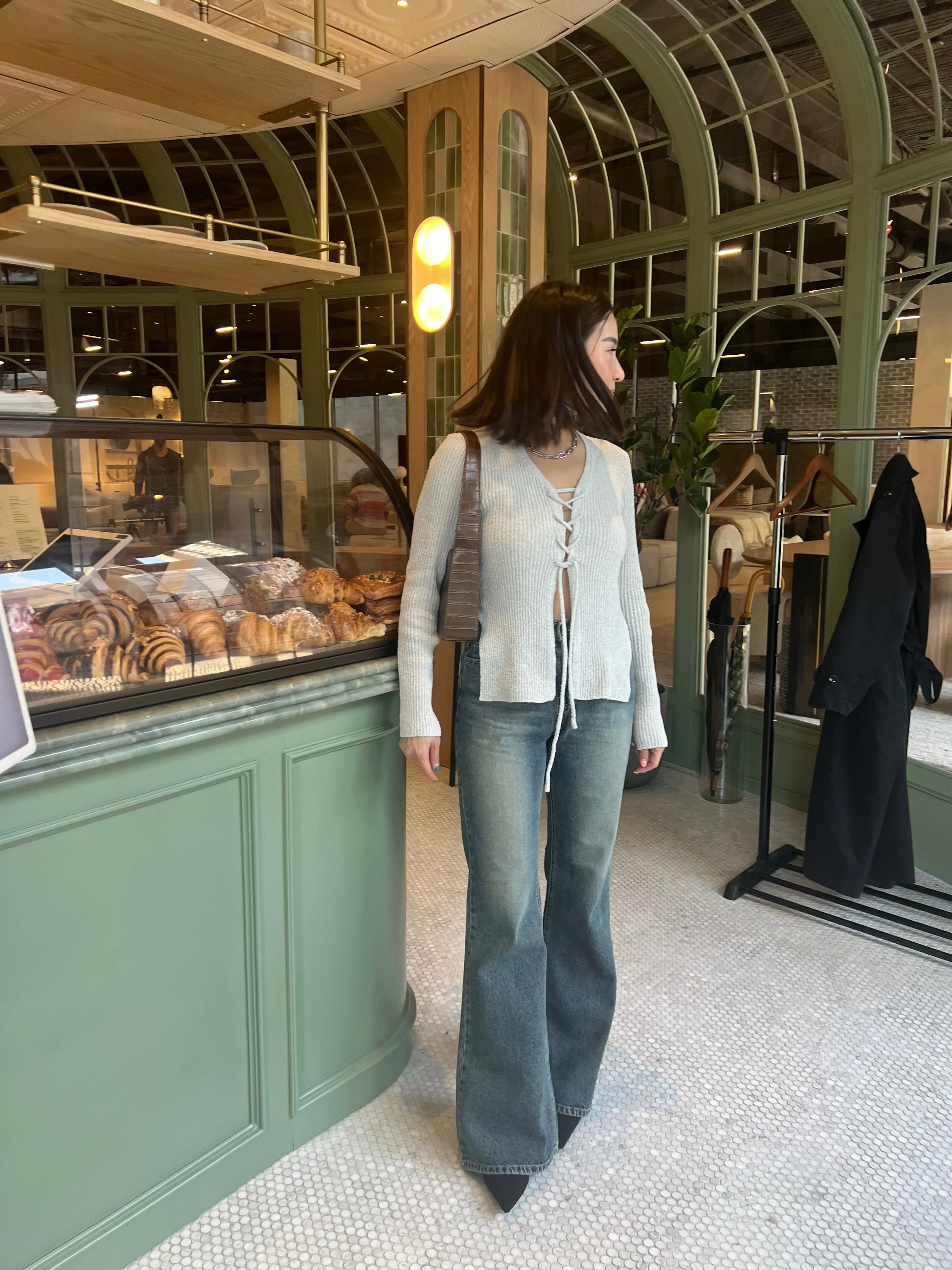 REICA Acid wash flare jeans