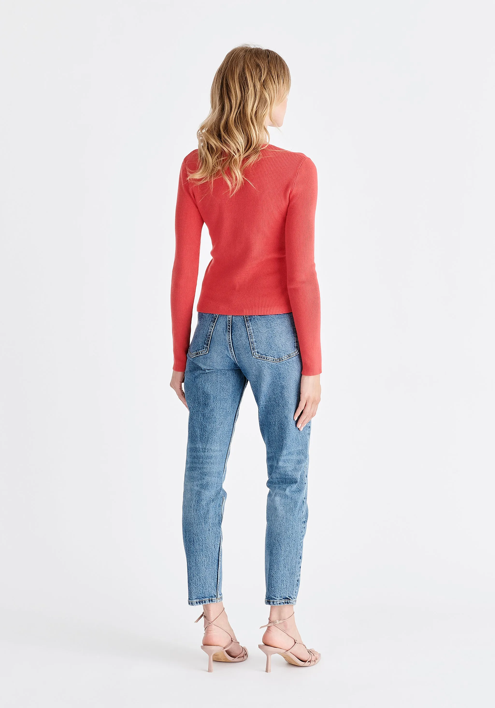 Ribbed Drawstring Top