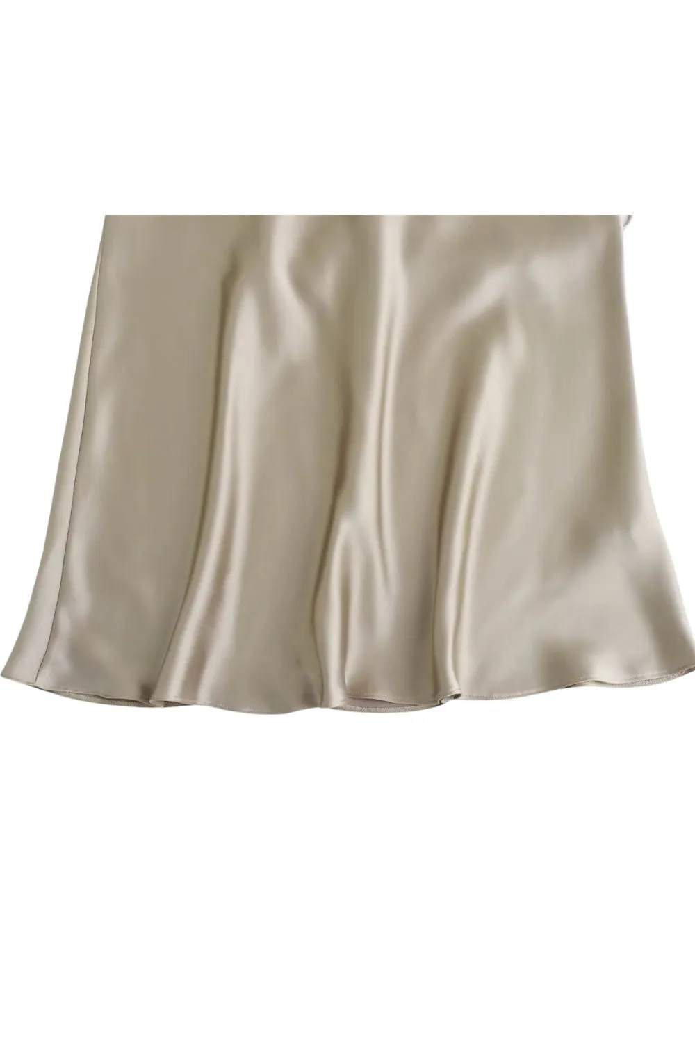 'Ruby' Halter Neck Satin Slip  Dress