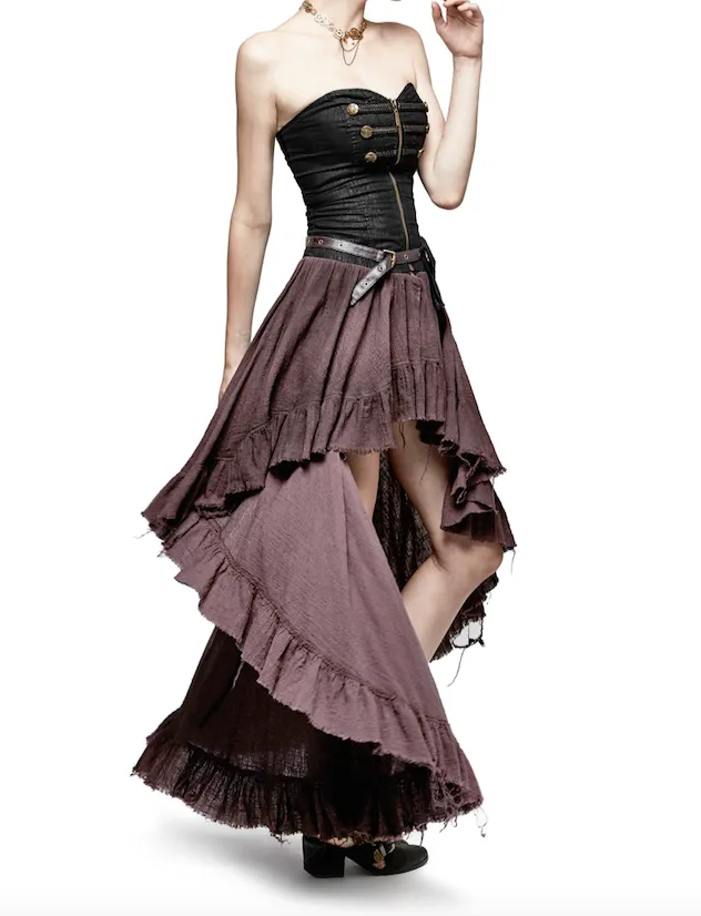 Ruffletease Steampunk dress
