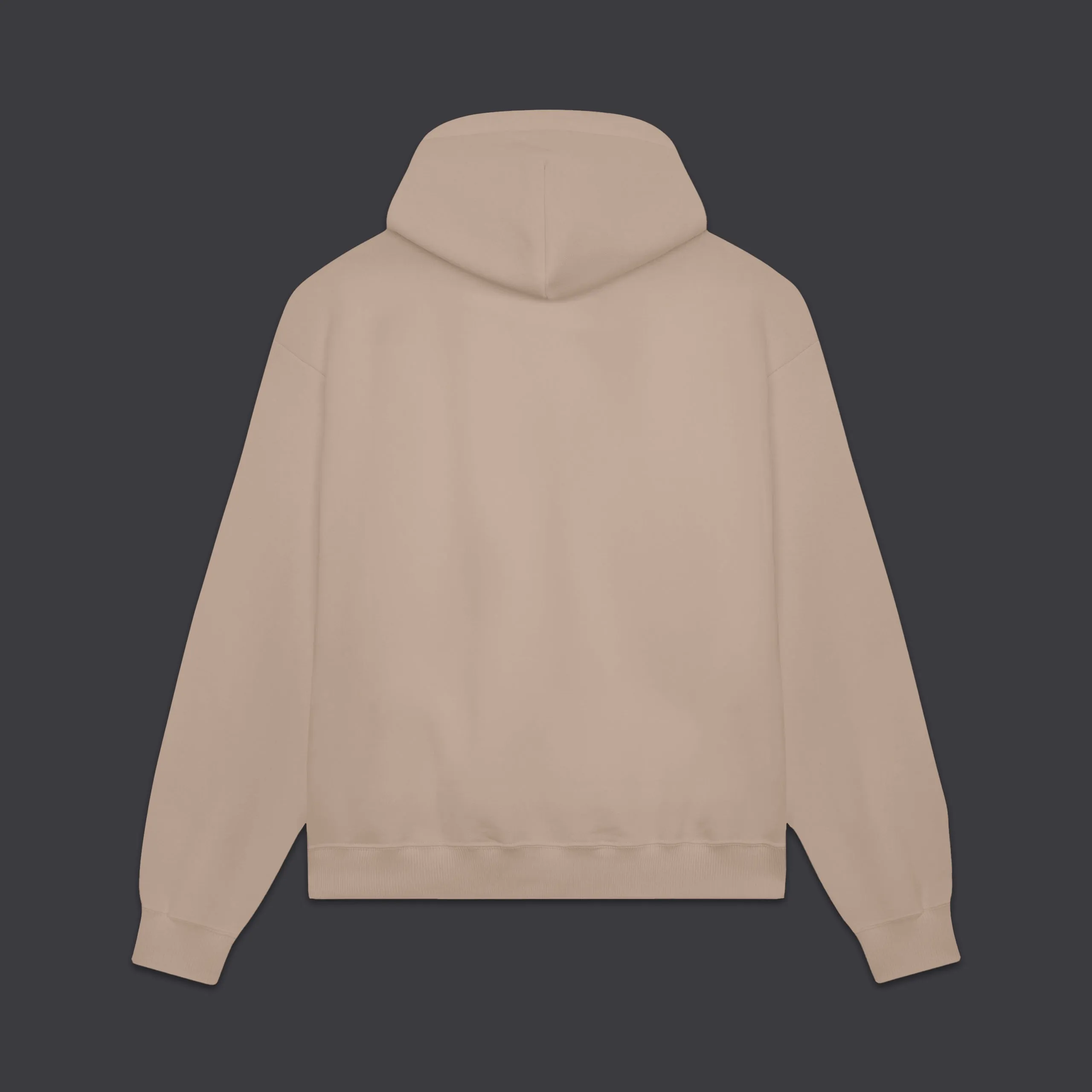 Signature Embroidery Hoodie Sand Beige