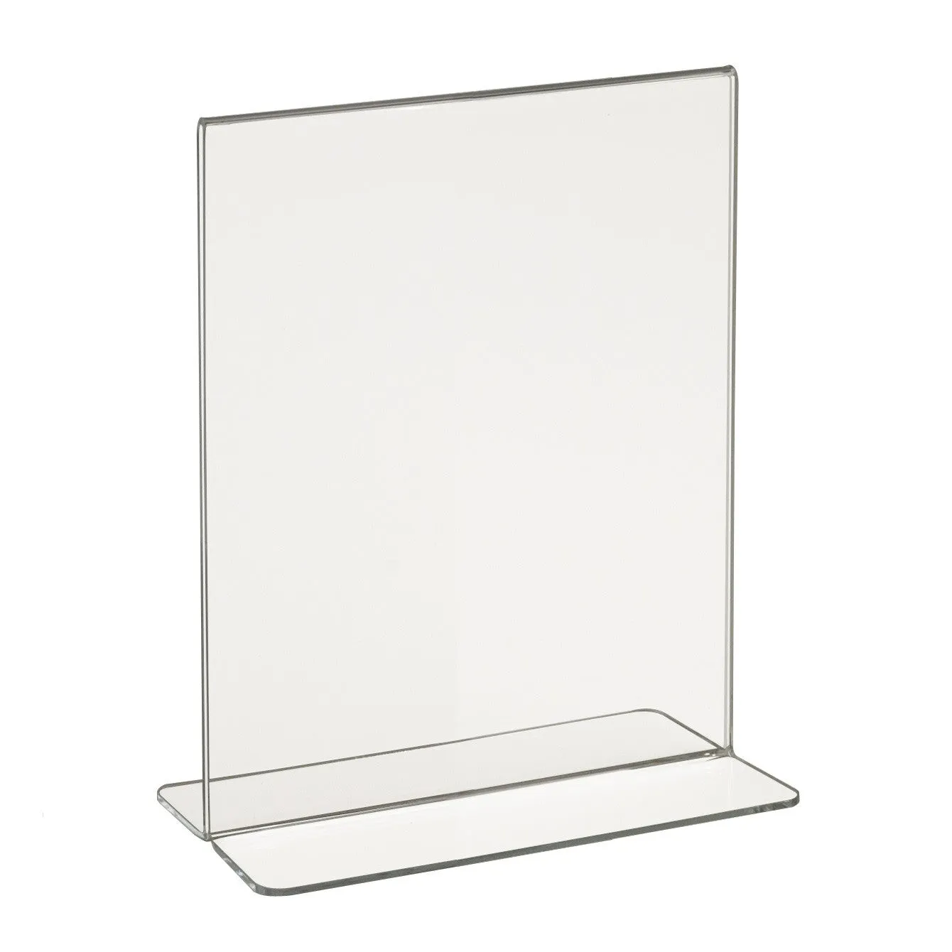 Signholder, Counter Top, 7"H X 5-1/2"W Bottom Load Plexi