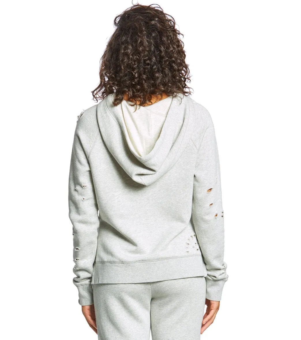 Spiritual Gangster Loved Distressed Pullover Hoodie