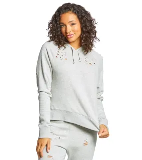 Spiritual Gangster Loved Distressed Pullover Hoodie
