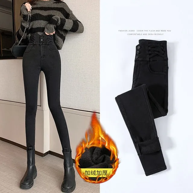 Streetwear High Waist Women's Jeans