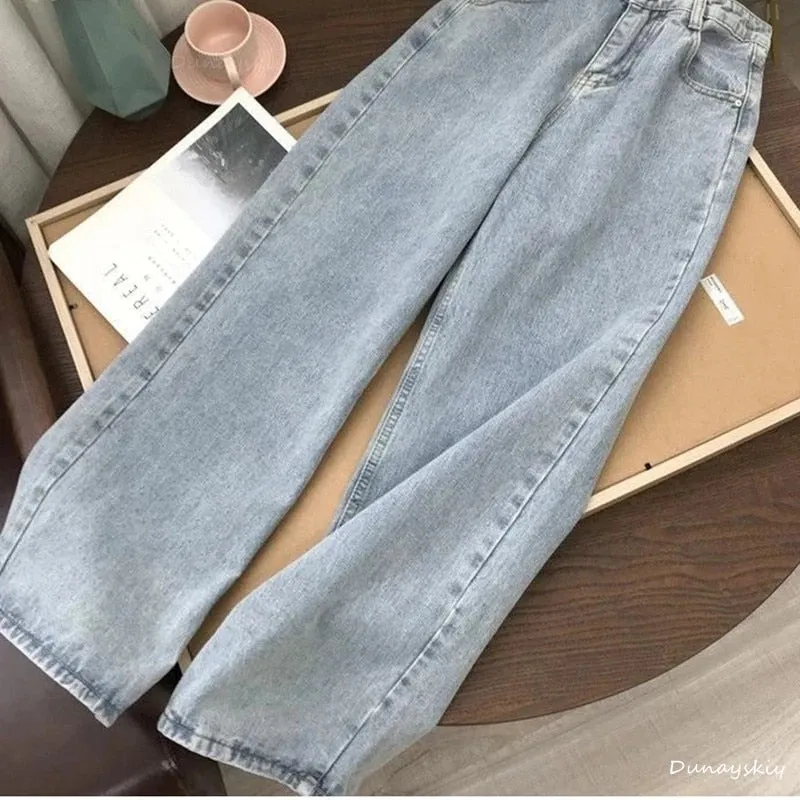 Streetwear High Waist Women's Jeans