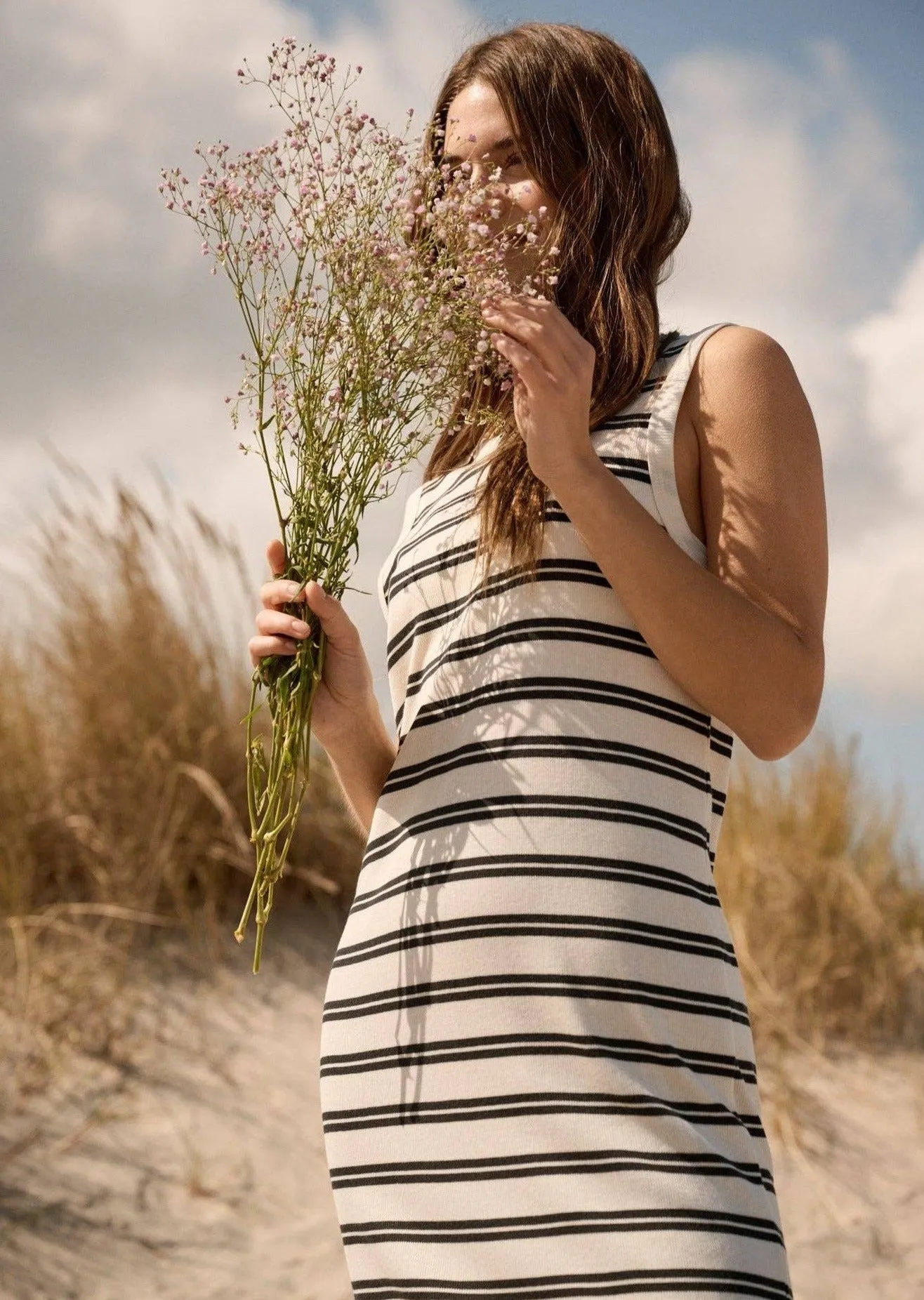 Striped Knit Tank Dress