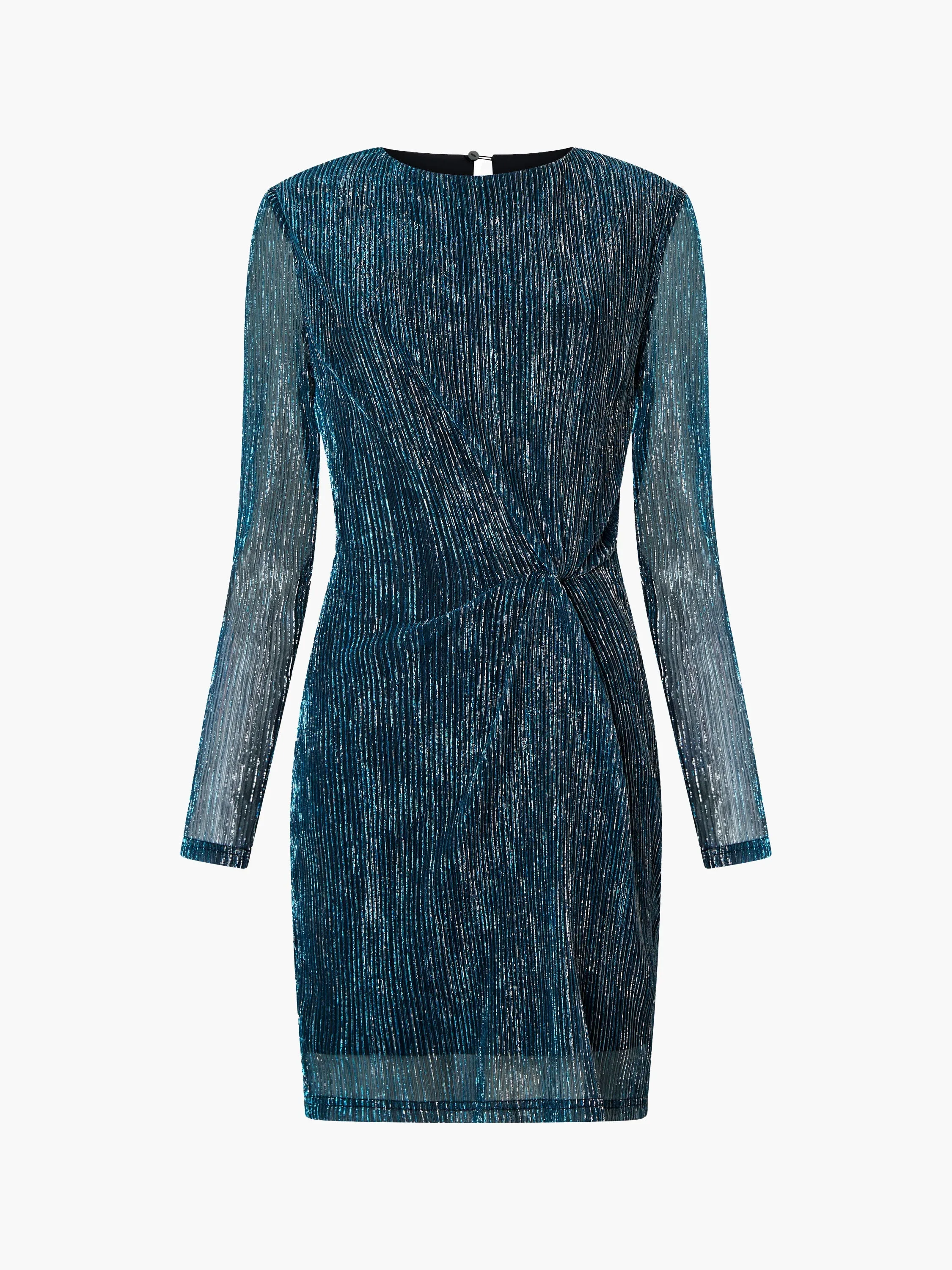 Tamy Lurex Long Sleeve Fitted Mini Dress
