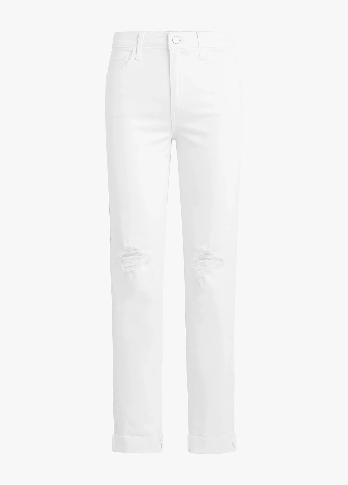 The Niki Mid Rise Boyfriend - White