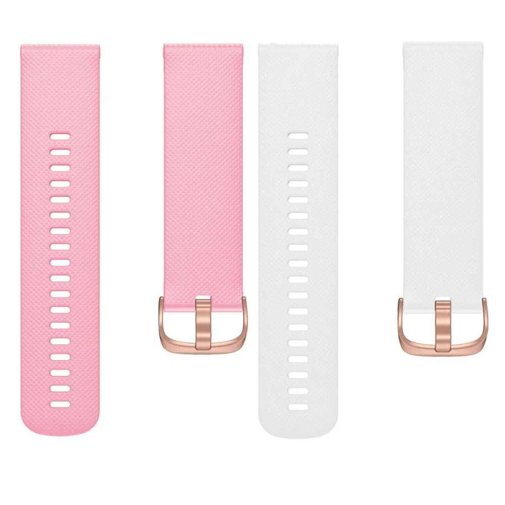 TheHorse 18mm Range compatible Silicone Watch Straps with Rose Gold Buckles