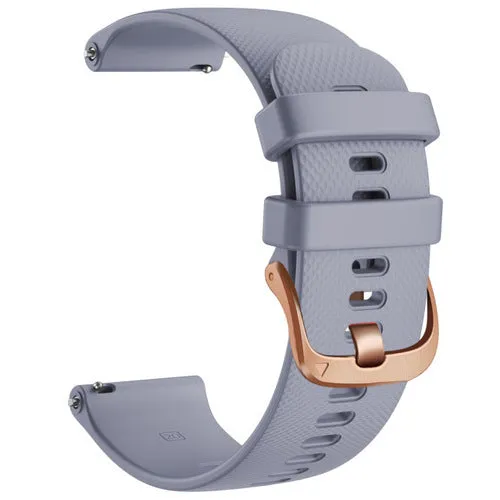 TheHorse 18mm Range compatible Silicone Watch Straps with Rose Gold Buckles