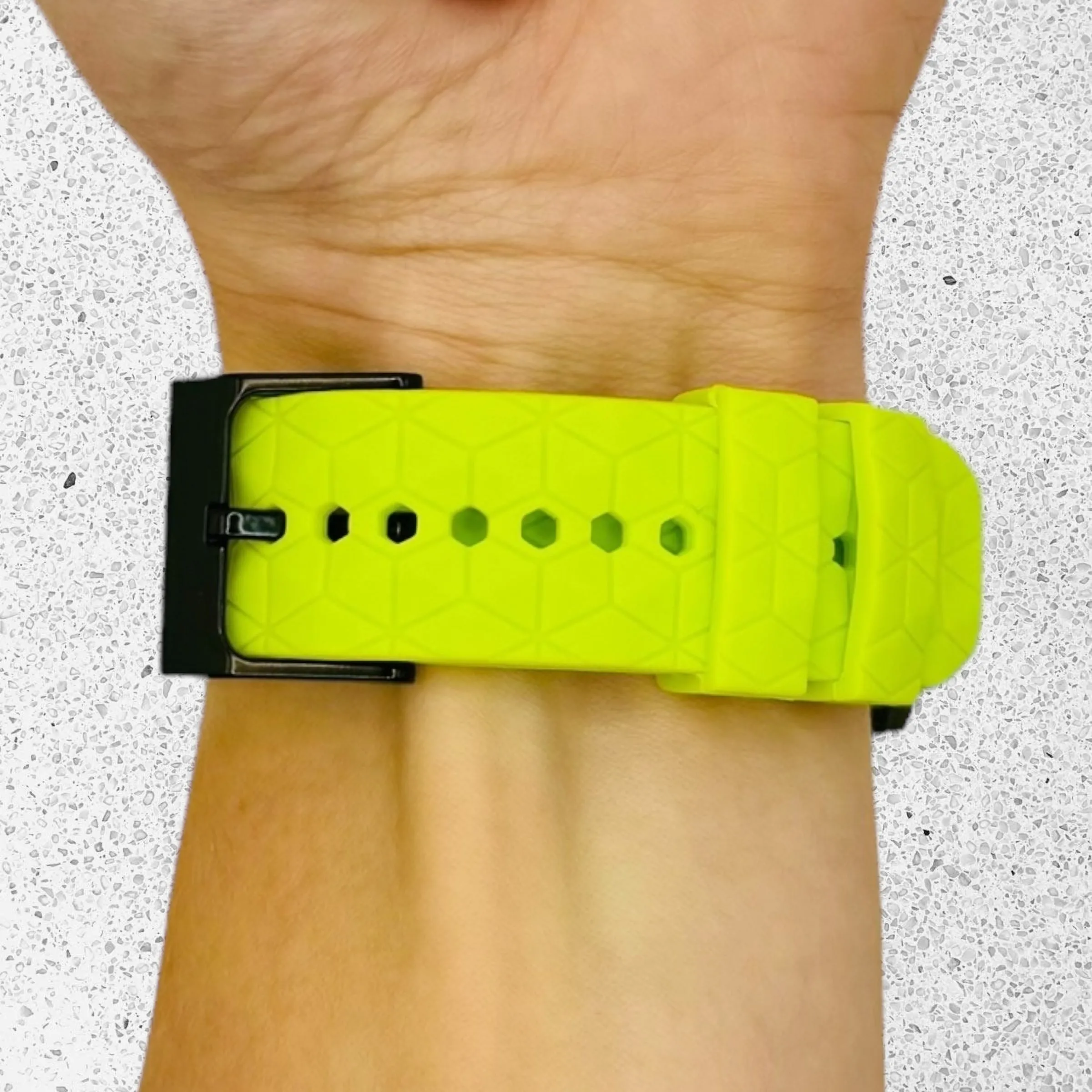 TheHorse 18mm Range Silicone Football Pattern Watch Straps