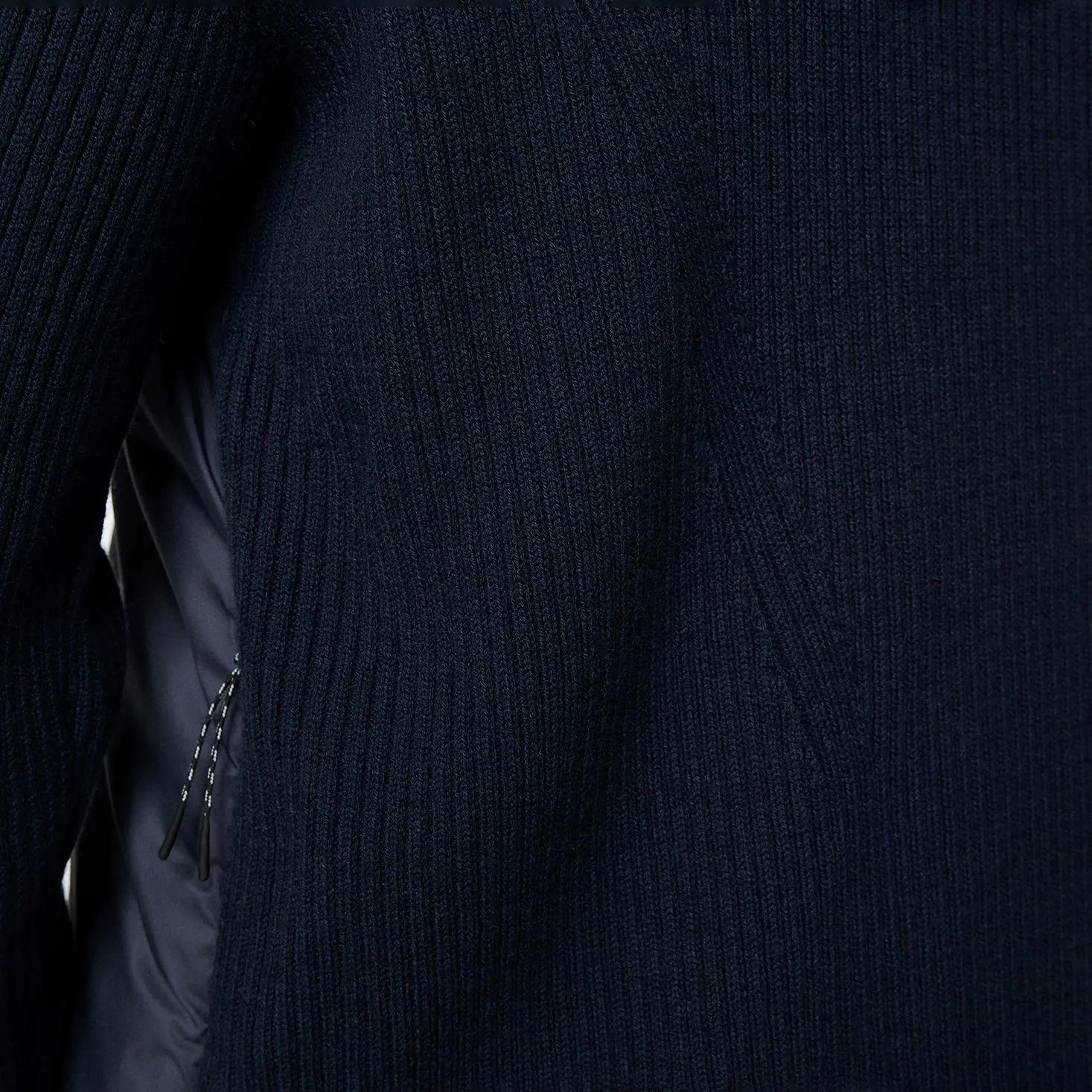 Thierry Hybrid Knit Hoodie JL Navy - AW24