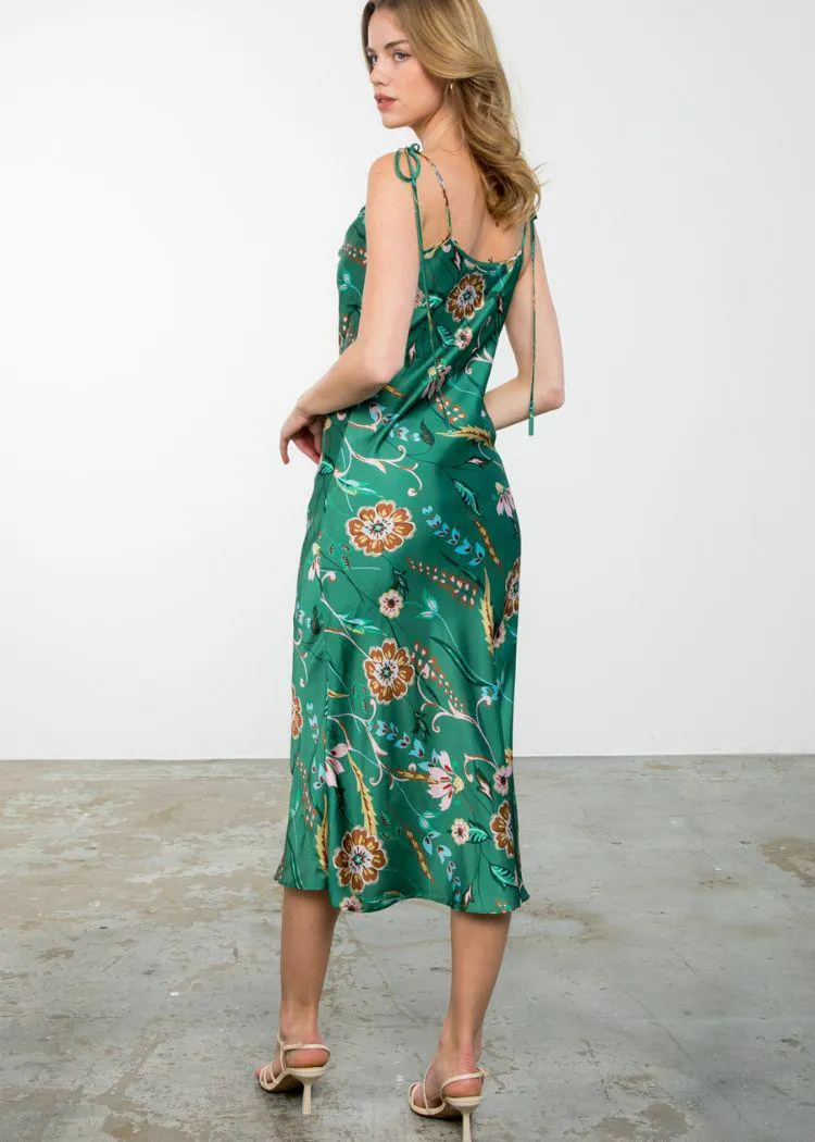 THML Lula Floral Midi Dress