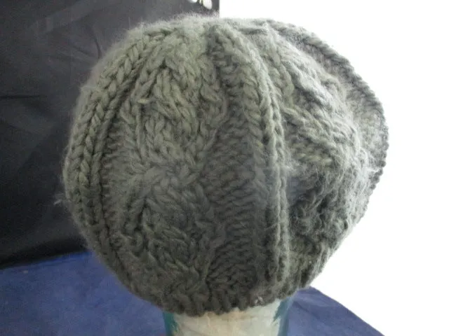 Used Grey Knit Hat