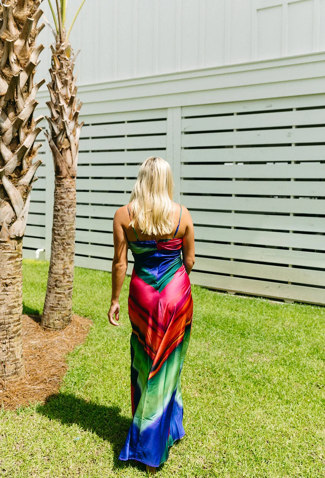 Watercolor Slip Maxi Dress - Multi