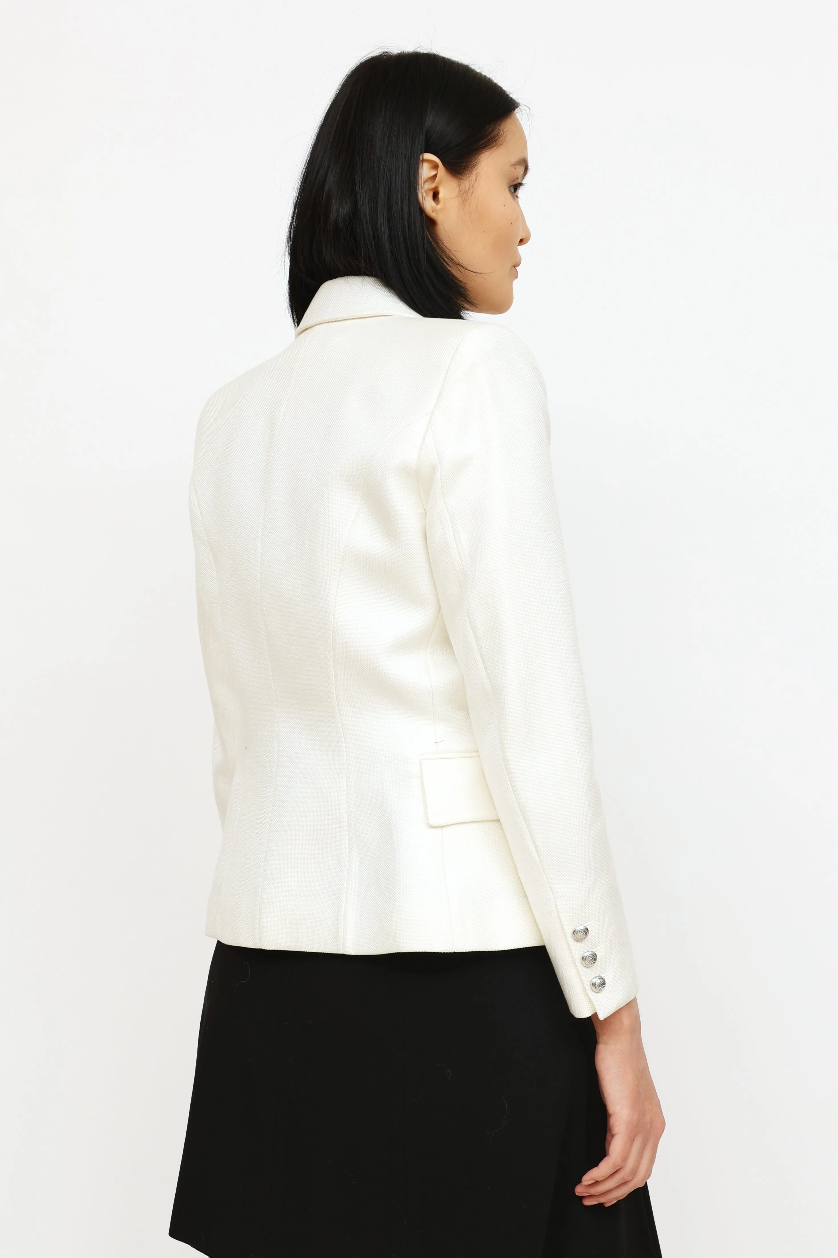 White Twill Blazer Blazer