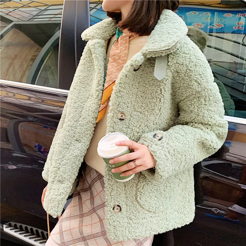 Women Winter Warm Teddy Coat Faux Fur