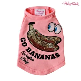 Wooflink Go Bananas Shirt - Pink