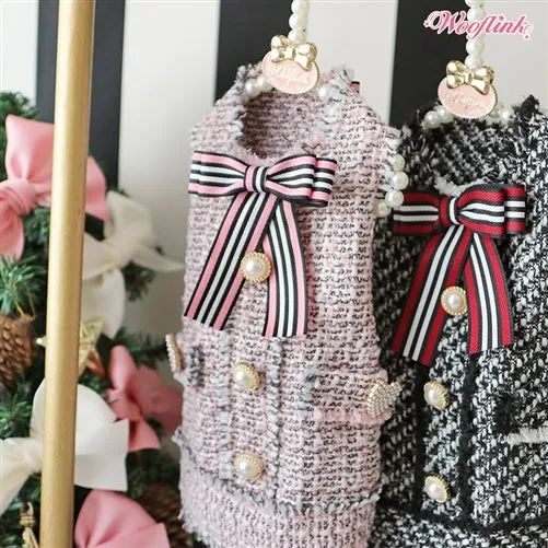 Wooflink Tweed Dress - Black