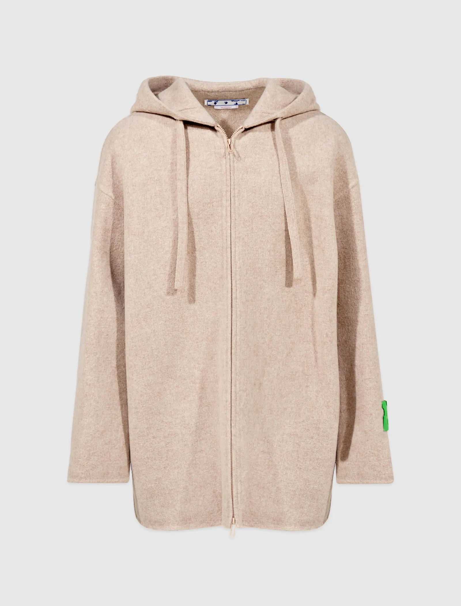 WOOL OVER ZIP HOODIE