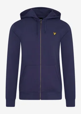 Zip through hoodie - navy