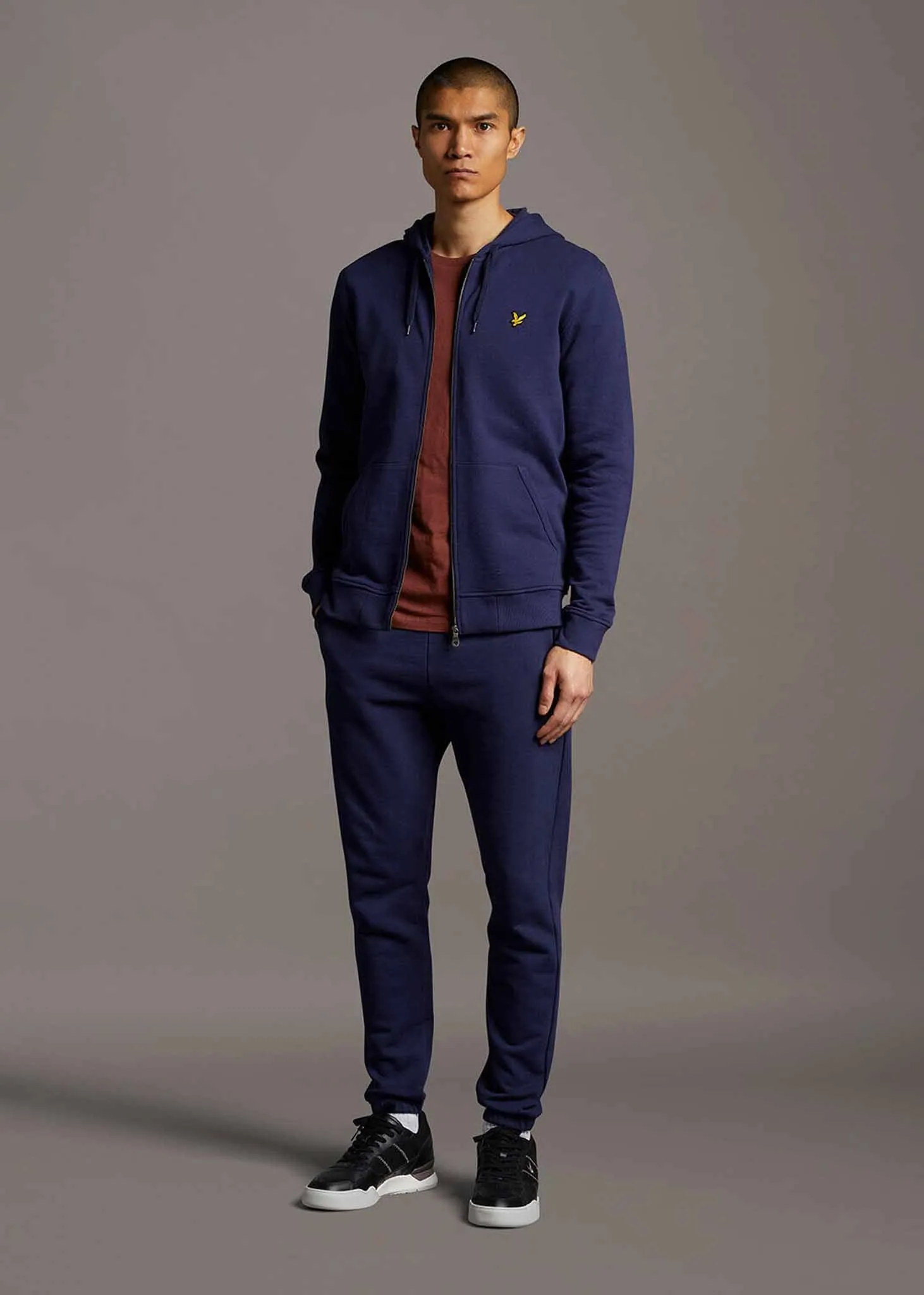 Zip through hoodie - navy